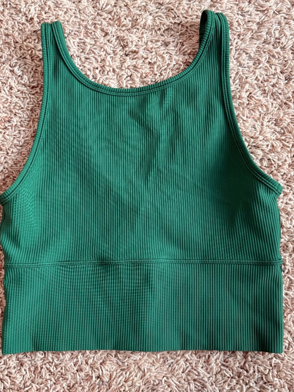 Lululemon Power Pivot Tank Top Rib Everglade Green Size 4